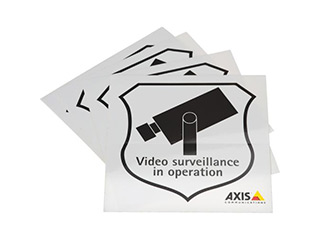 AXIS SURVEILLANCE STICKER ENG 50PCS